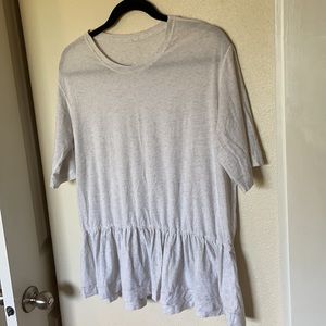 Lululemon Heathered peplum top